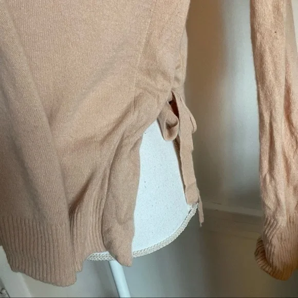Vince • Baby Pink Side Tie Sweater - Picture 7 of 11